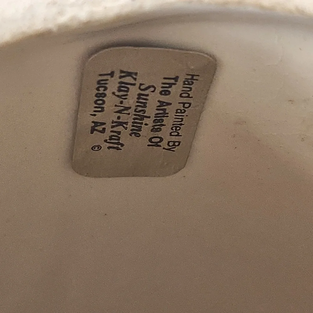 Vintage Klay N Kraft Tucson AZ Southwestern Pottery Luminaria Candle Holder Bear